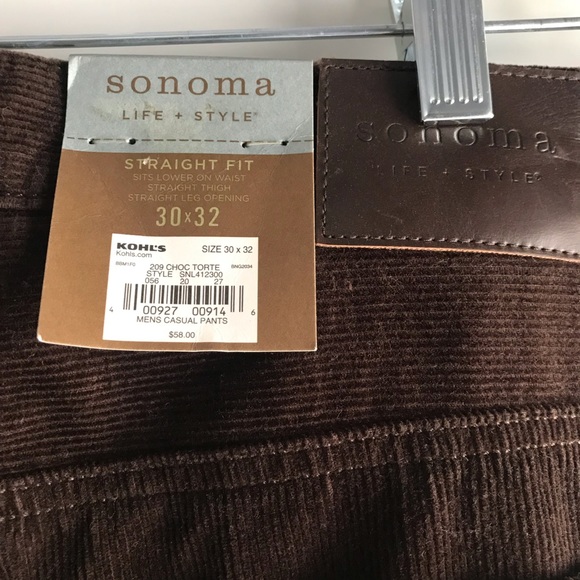 Sonoma Other - NWT Men’s Corduroy Sonoma Jeans